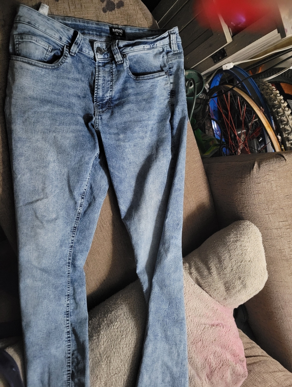 Buffalo Light Wash Blue Jeans